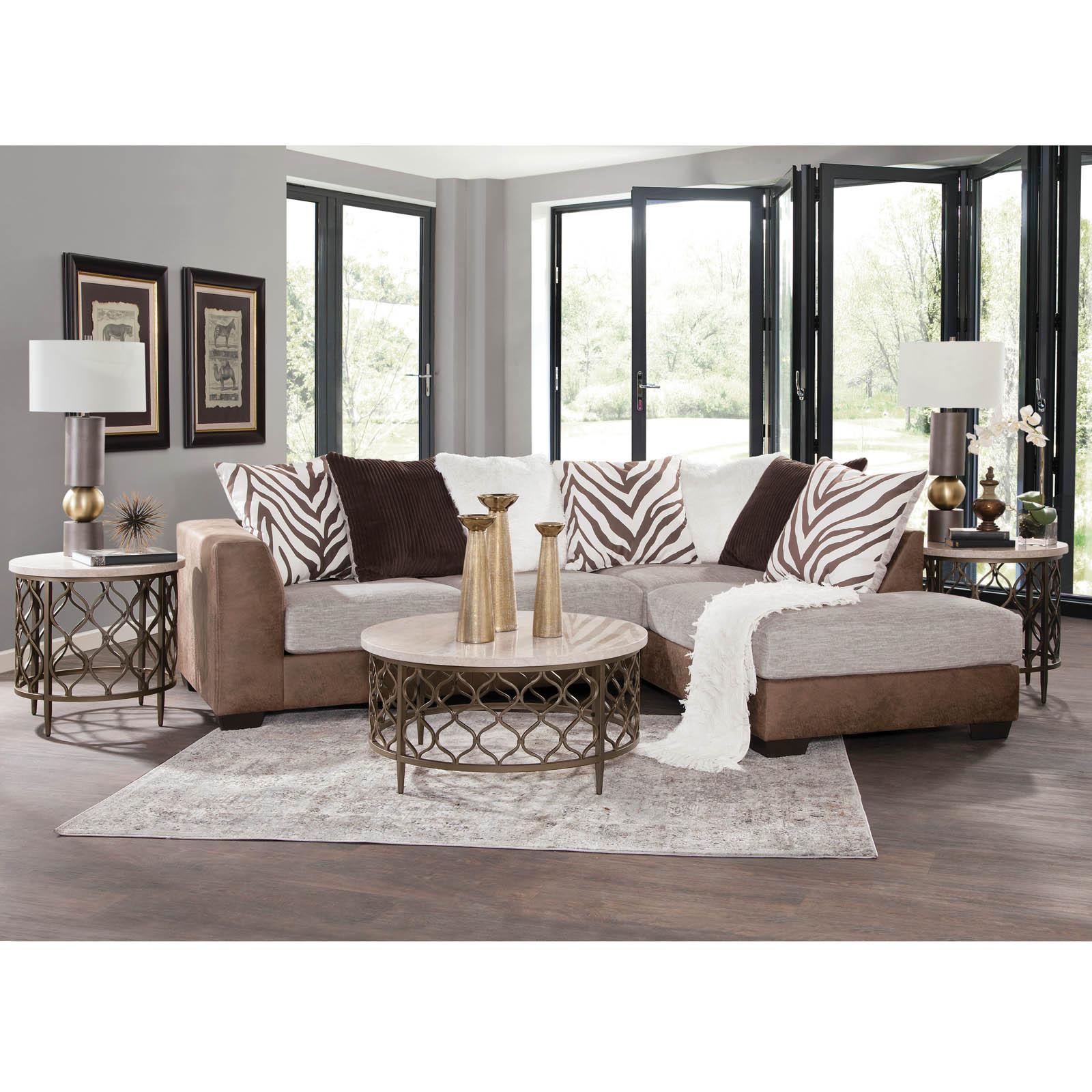 Rent to Own Woodhaven Simba 8 Piece Living Room Set with Roland